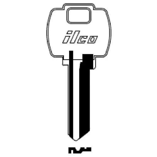 Kaba Ilco 1054WD-XCP10 Falcon Kb1573g Blank Key Silver - pack of 10