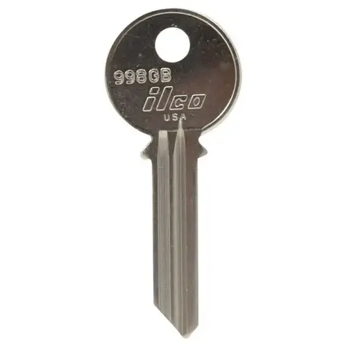 Kaba Ilco 998GB Yale 6-Pin EN11GB Blank Key Silver