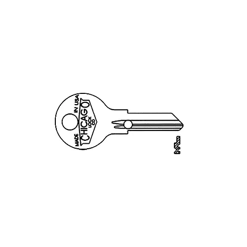 Compx Security DK-101-H ORIGINAL KEYBLANK K101H Brass