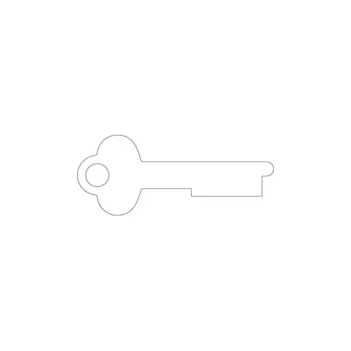 Kaba Ilco 1028L Diebold Blank Safe Deposit Utility Key Silver