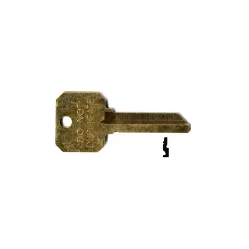 Kaba Ilco O1007LA-HNBL-XCP10 SARGENT LA 6-PIN, DO NOT DUPLICATE KEY BLANK - pack of 10