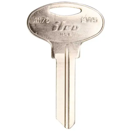 Kwikset 804343 KW5 Blank Key Silver