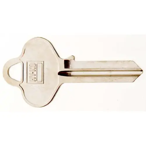 Hy-Ko 11010RU4 Key Blank, Brass, Nickel, For: Russwin and Corbin Cabinet, House Locks and Padlocks