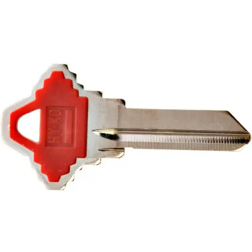 Hy-Ko 13005SC1PR Key Blank, Brass/Plastic, For: Schlage Cabinet, House Locks and Padlocks Red