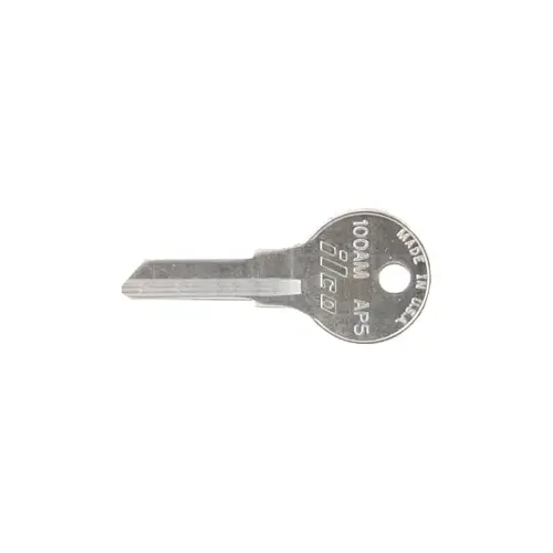 Kaba Ilco 100AM-XCP10 Chicago K100M Blank Utility Key Silver - pack of 10