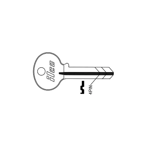 Kaba Ilco 1071B Wilson Bohannon 20A Blank Utility Key Silver