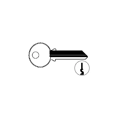 Kaba Ilco 998R-XCP10 Yale 6-Pin EN11VMK Blank Key Silver - pack of 10