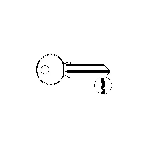 Kaba Ilco 998VC Yale 6-Pin EN11VC Blank Key Silver