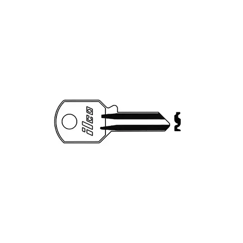 Kaba Ilco S1041JA Chicago KP9 Blank Utility Key Silver