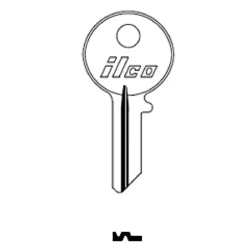 Kaba Ilco SC1041R-XCP10 Chicago KP2 Blank Utility Key Silver - pack of 10