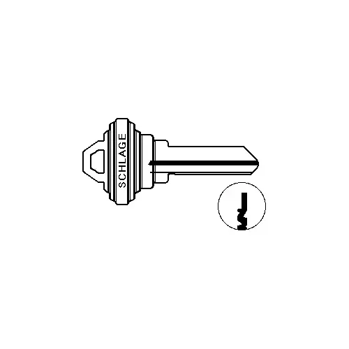 Schlage Commercial 35-100 F 5-Pin Standard Key Blank F Keyway