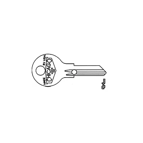 Compx Security DK-104-H ORIGINAL KEYBLANK K104H Brass