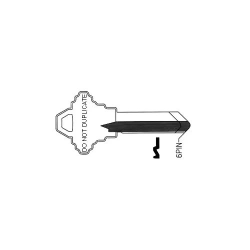 Ilco Unican Corporation 101C-NS-DND Schlage Key Blanks Do not Duplicate
