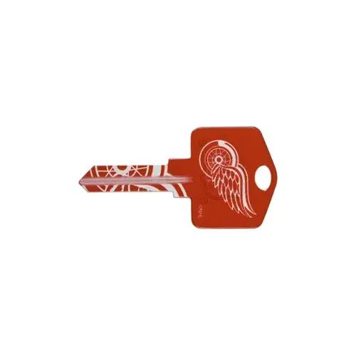 Ilco Unican Corporation KW1-NHL-RED WINGS Team Key NHL Detroit Red Wings Painted