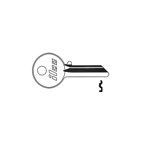 Kaba Ilco 997ER Yale 7-Pin Blank Key Silver