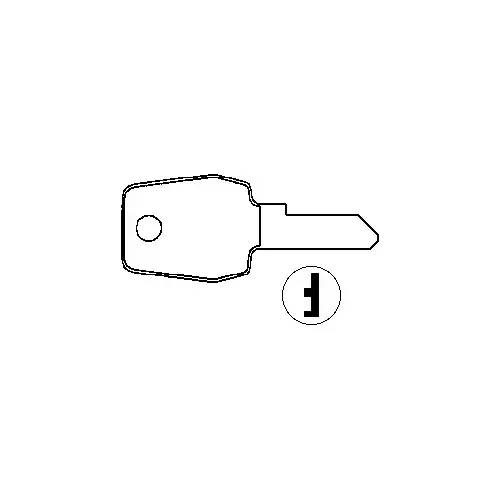 Kaba Ilco LF10-XCP10 Lowe and Fletcher LF26 Blank Utility Key Silver - pack of 10