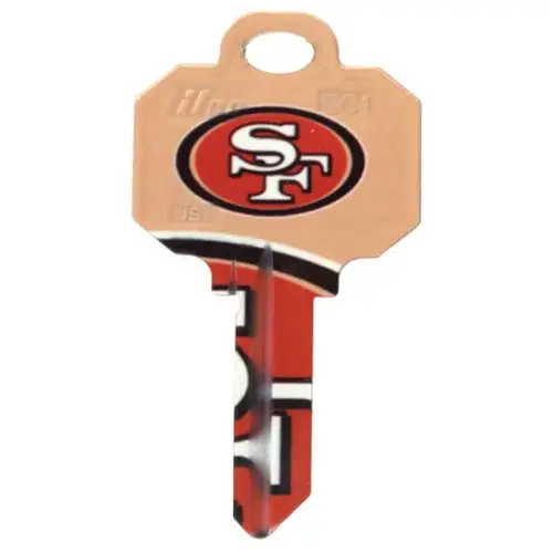 Kaba Ilco SC1-NFL-49ERS-ILCO Key Blank Painted