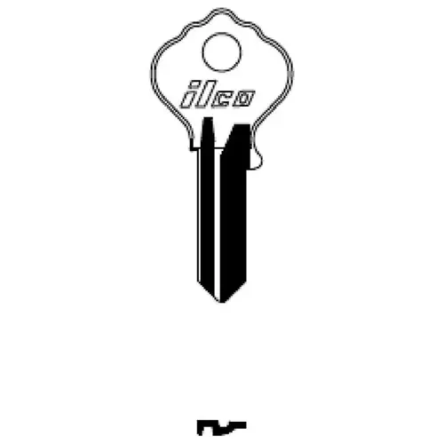Kaba Ilco X1054JK Blank Utility Key Silver