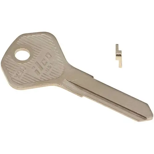 Kaba Ilco X90 Kawasaki Key Blank X91 NICKEL Color/Finish Family