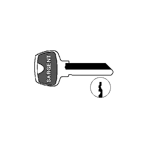 Sargent 6275LF 6-Pin Key Blank