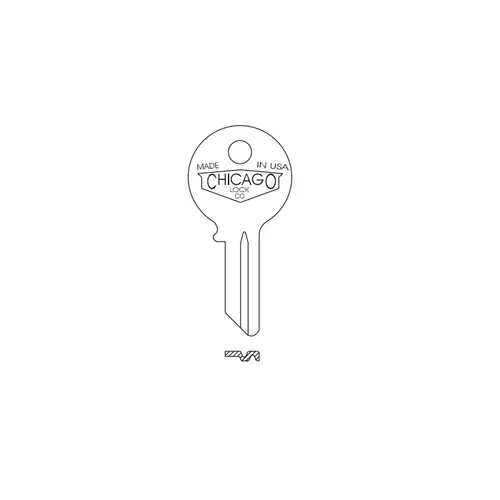 CompX National DK-P-2 CHICAGO ORIGINAL KEY BLANK