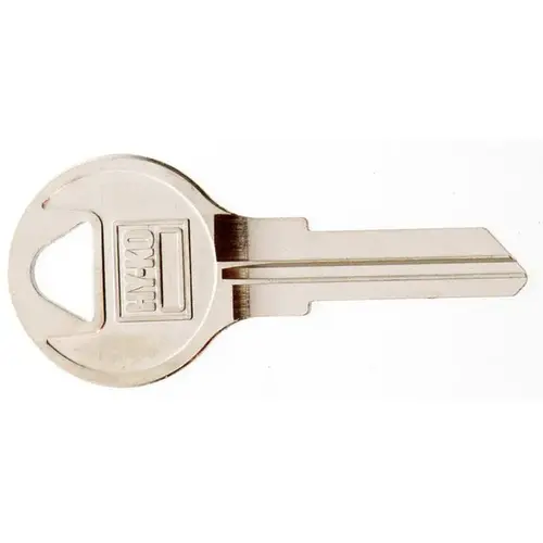 Hy-Ko 11010AP5 Key Blank, Brass, Nickel, For: Chicago Cabinet, House Locks and Padlocks