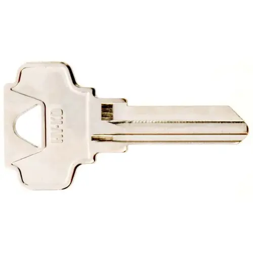 Hy-Ko 11010DE6-XCP10 Key Blank, Brass, Nickel, For: Dexter Cabinet, House Locks and Padlocks - pack of 10