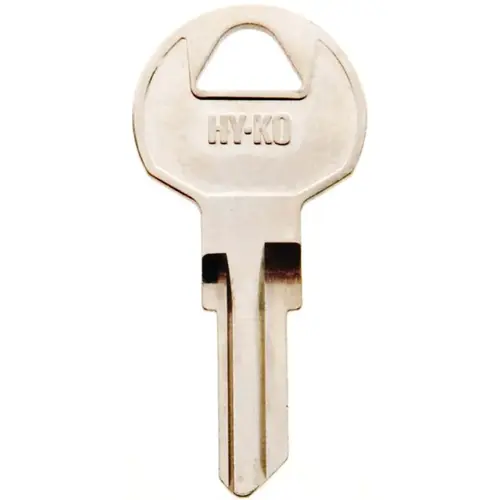 Hy-Ko 11010IN29-XCP10 Key Blank, Brass, Nickel, For: ILCO Cabinet, House Locks and Padlocks - pack of 10