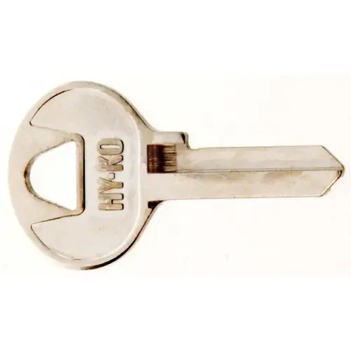 Hy-Ko 11010M2-XCP10 Key Blank, Brass, Nickel, For: Master Cabinet, House Locks and Padlocks - pack of 10