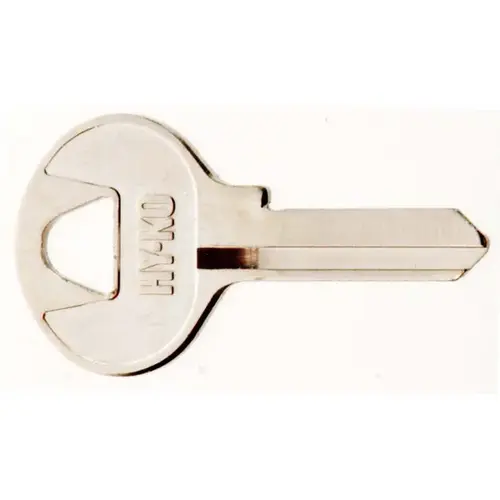 Hy-Ko 11010M3 Key Blank, Brass, Nickel, For: Master Cabinet, House Locks and Padlocks