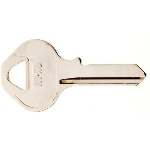 Hy-Ko 11010M4-XCP10 Key Blank, Brass, Nickel, For: Master Cabinet, House Locks and Padlocks - pack of 10