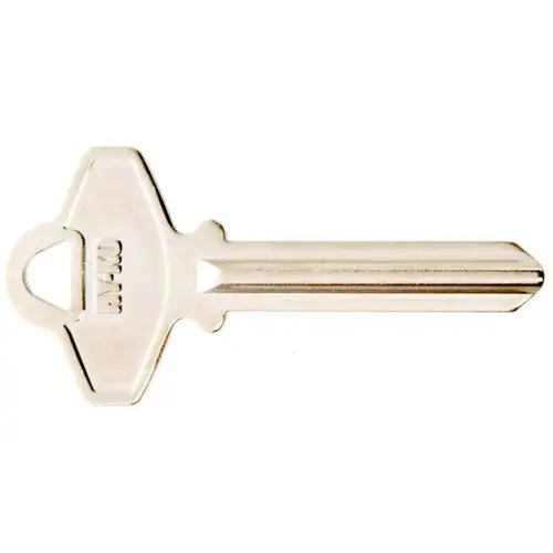 Hy-Ko 11010SC6 Key Blank, Brass, Nickel, For: Schlage Cabinet, House Locks and Padlocks