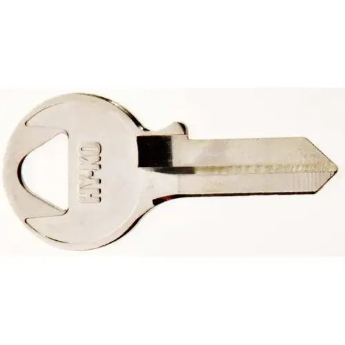 Hy-Ko 11010VR5 Key Blank, Brass, Nickel, For: Viro Cabinet, House Locks and Padlocks