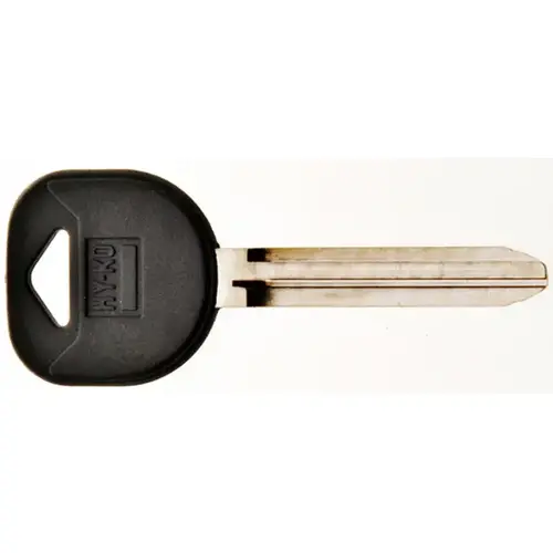 Hy-Ko 12005B108 Key Blank, Rubber, For: Buick, Cadillac, Chevrolet, Geo, GMC, Oldsmobile, Pontiac, Saturn Vehicles
