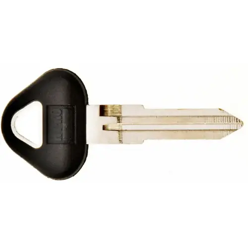 Hy-Ko 12005DA25 Automotive Key Blank, Brass/Plastic, Nickel, For: Nissan Vehicle Locks