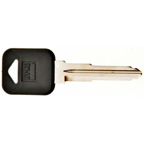 Hy-Ko 12005MZ19 Automotive Key Blank, Brass/Plastic, Nickel, For: Mazda Vehicle Locks