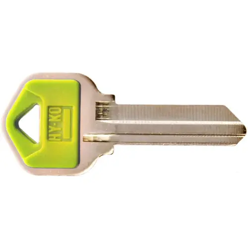 Hy-Ko 13005KW1PY Key Blank, Brass/Plastic, For: Kwikset Cabinet, House Locks and Padlocks Yellow