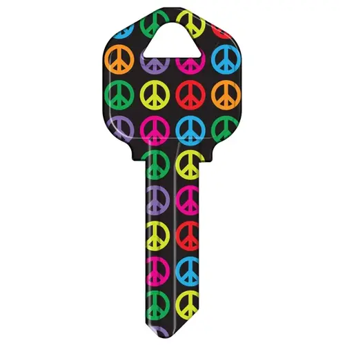 Hy-Ko 16005KW1-32-XCP50 KW1-32 KEYBLANK PEACE SIGNS - pack of 50