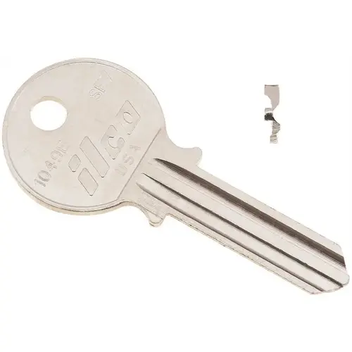 Kaba Ilco 1049E Safe Blank Utility Key Silver