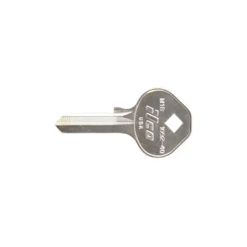 Kaba Ilco 1092-40-XCP10 Master Padlock No. 40 Blank Utility Key Silver - pack of 10