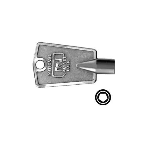 Compx Security D8591-XCP10 National Original Key Blanks 5 Side - pack of 10