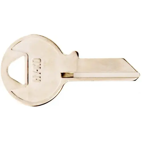 Hy-Ko 11010CG17 Key Blank, Brass, Nickel, For: Chicago Cabinet, House Locks and Padlocks