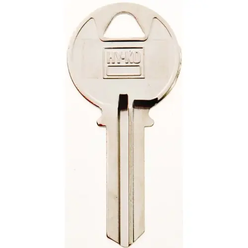 Hy-Ko 11010K2-XCP10 Key Blank, Brass, Nickel, For: Keil Cabinet, House Locks and Padlocks - pack of 10