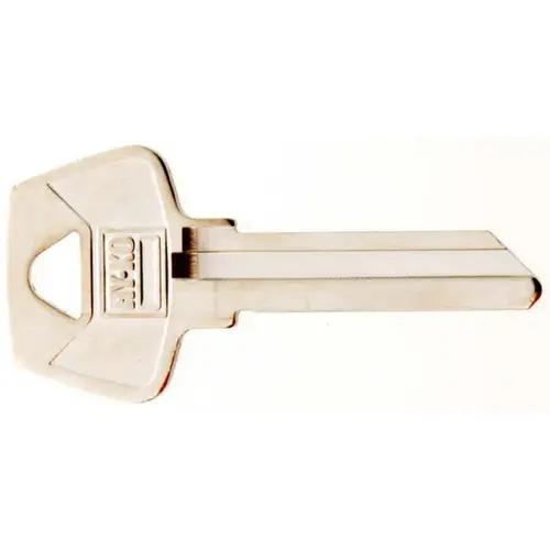 Hy-Ko 11010S6-XCP10 Key Blank, Brass, Nickel, For: Sargent Cabinet, House Locks and Padlocks - pack of 10