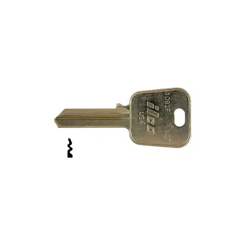 Kaba Ilco 1092F-XCP10 Master M27 Blank Utility Key Silver - pack of 10