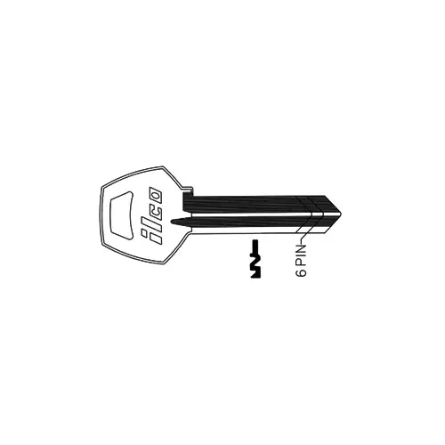Kaba Ilco A1001C2-XCP10 Corbin Russwin Z1-59c2-6 Blank Key Silver - pack of 10