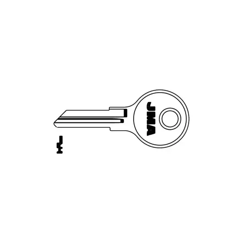 Kaba Ilco AP1-BR-XCP10 Chicago K101 Blank Utility Key Silver - pack of 10