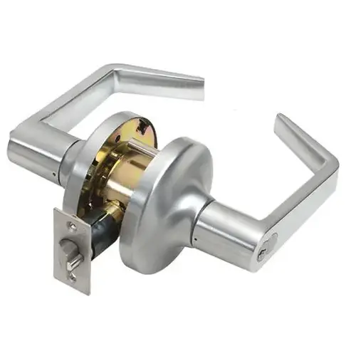 NSP LC2476 R CTL 26D R CTL 26D Heavy Duty Grade 2 Clutched Privacy Lever, 2-3/4" Backset Satin Chrome