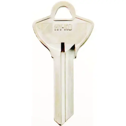 Hy-Ko 11010EL10-XCP10 Key Blank, Brass, Nickel, For: Elgin Cabinet, House Locks and Padlocks - pack of 10