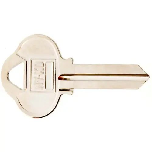 Hy-Ko 11010S1 Key Blank, Brass, Nickel, For: Sargent Cabinet, House Locks and Padlocks